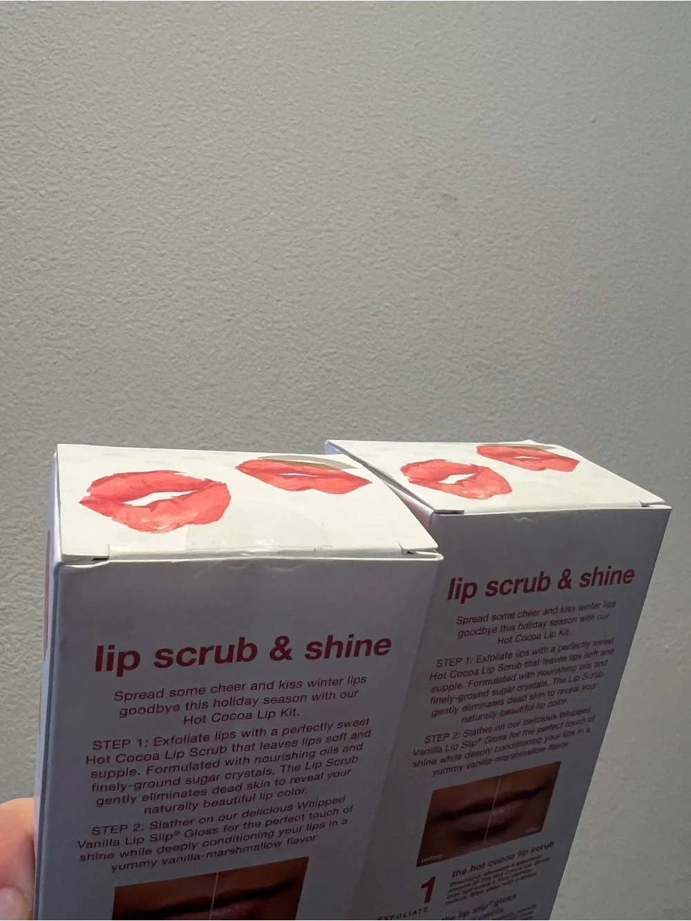 2X Sara Happ Hot Cocoa Kisses Treatment Duo Lip Scrub & Gloss Set